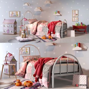 Childrens Furniture Accessories 3dmax fbx Corona Vray with texture 