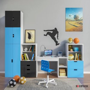 Childrens Furniture Accessories 3dmax fbx Corona Vray with texture 