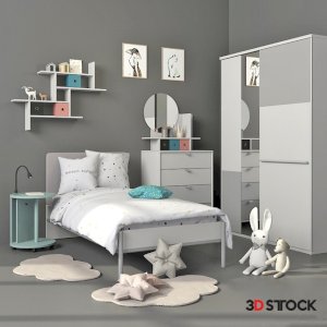 Childrens Furniture Accessories bed 3dmax fbx Corona Vray with texture 