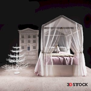 Childrens Furniture 3dmax fbx Corona Vray with texture 