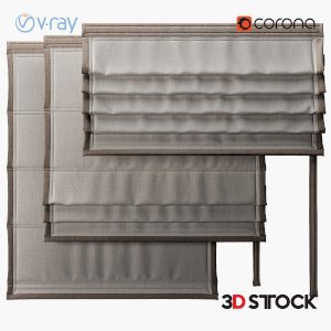 Gray folding curtain