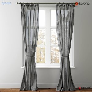 Long classical curtain