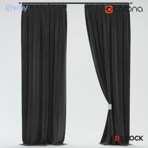dark colour curtain