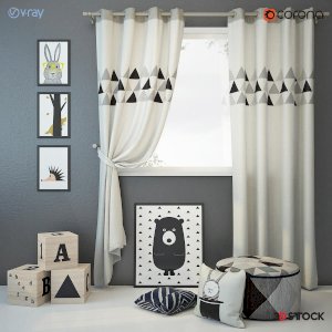Modern children room curtain type 2