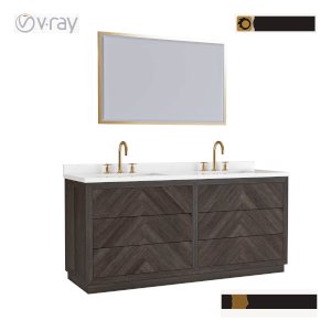 bathroom furniture 3d model cad file 3dmax vray corona