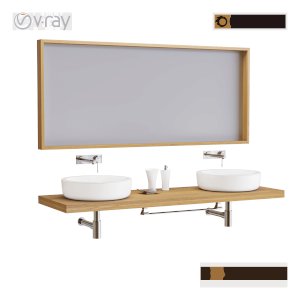 bathroom furniture modern 3d model cad file 3dmax vray corona