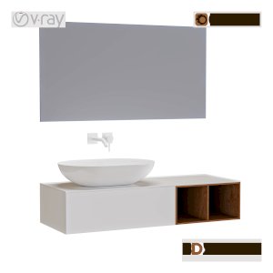 bathroom minimal furniture 3d model file 