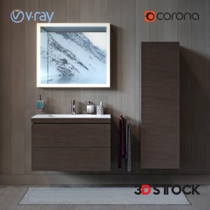  bathroom furniture  full set 3d model cad file 3dmax vray corona 