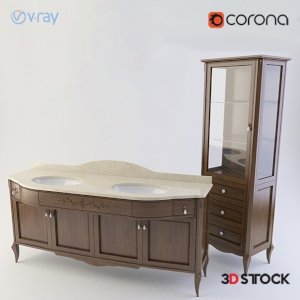 epoque_plutone 3d bathroom furniture