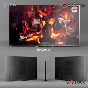 sony-oled-4k-ultra-hd-hdr-smart-tv-android-tv 3d model