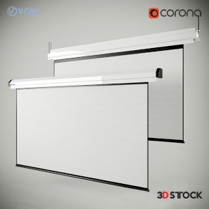 projection screen 3d model