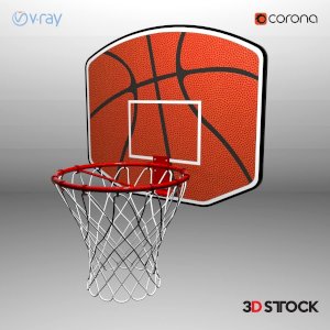 basketball - basketball hoop 3d model