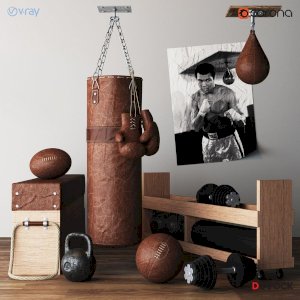 punching bag- boxing-weight- 3d model