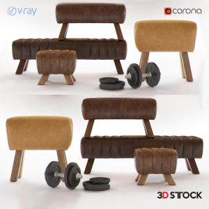 -benches-loft-designe 3d model