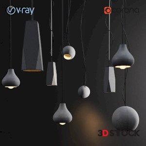 hanging/ wall lamps/ 3d model