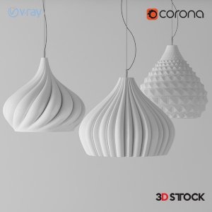 decorative embossed lamp 3d model