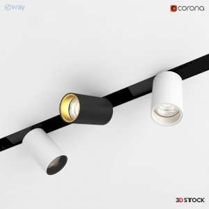 cylinder spotlight 3d model