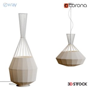 rice leaf table lamp /3d model