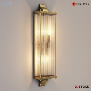  wall lamp with golden glass /3d model