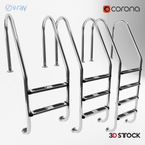 yacht and/ pool ladders /3d model