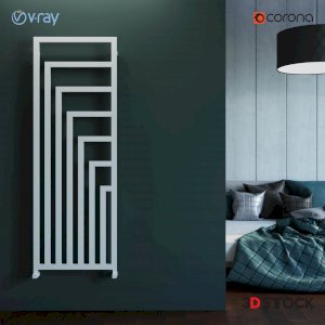 white colored decorative heater honeycomb/3d model