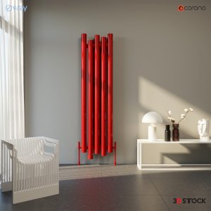  red tube heater honeycomb/3d model