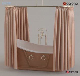 jacuzzi curtain models home hotel /3d model