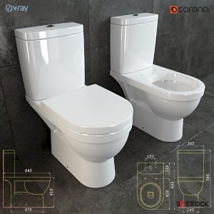 white color toilet seat model /3d model 