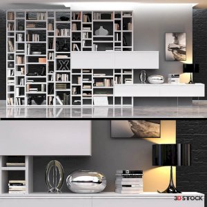 office dressing room wardrobe and accessories/3d model