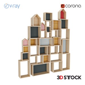 children's room toy stand playground wardrobe