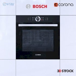 bosch oven kitchen restaurant /3d model