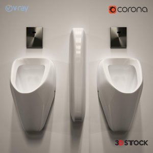 urinal model toilet/3d model