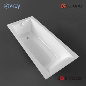 white color shower cubicle bathtub/3d model
