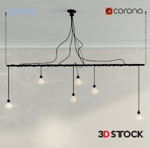 ceiling lamps with a spiral motif/3d model