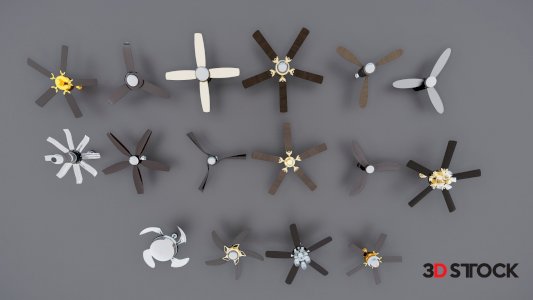 Animated ceiling fans