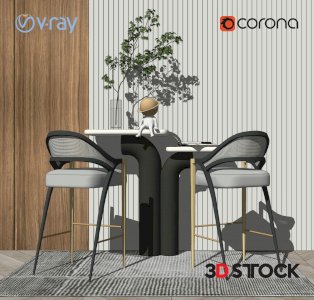 living study room modern concept 3d modeling