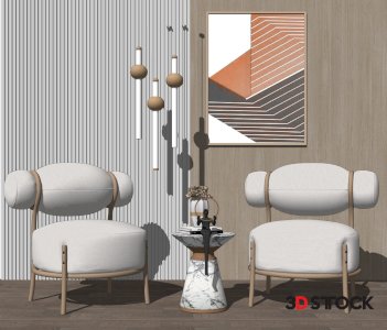 living study room 3d max 