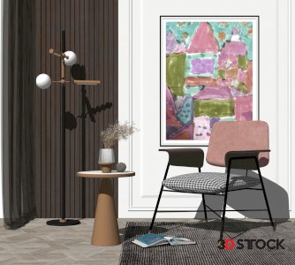 living study room 3d max