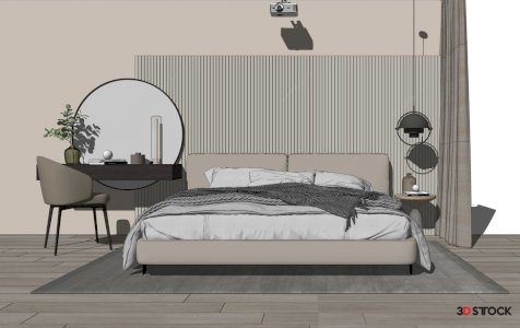 bedroom 3d max