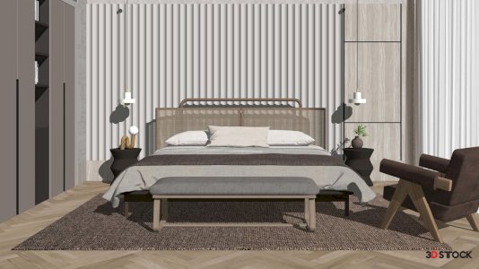 bedroom 3d max