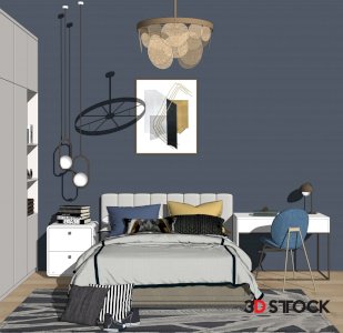 bedroom 3d max