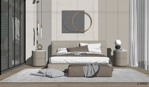 bedroom 3d max