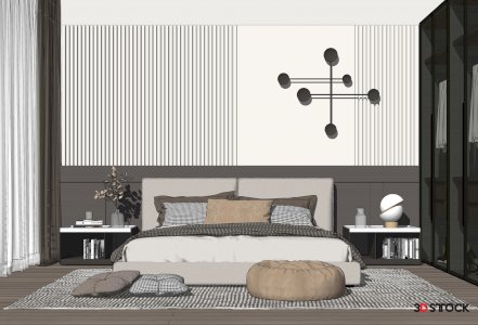 bedroom 3d max