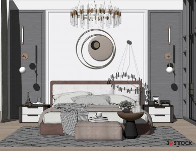 bedroom 3d max