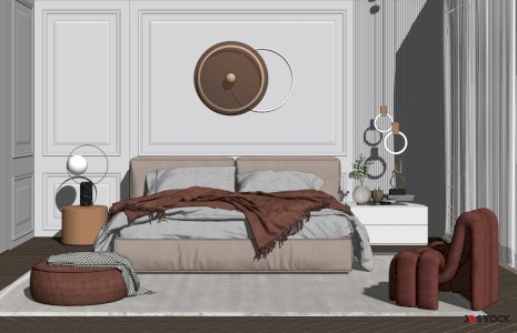 bedroom 3d max