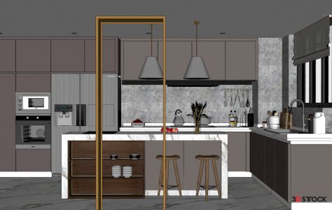 kitchen 3d max