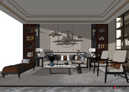 living room corner sofa 3d max
