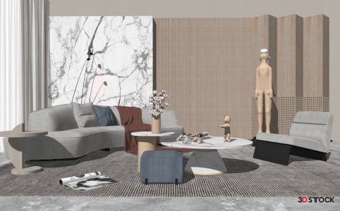 corner sofa living room 3d max