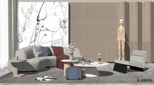 living room 3d max