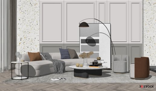 living room 3d max